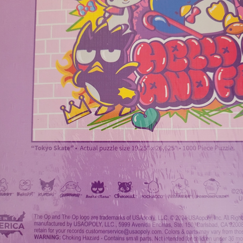 Hello Kitty & Friends “Tokyo Skate” 1000 Piece Jigsaw Puzzle Collectible SEALED - Picture 5 of 7